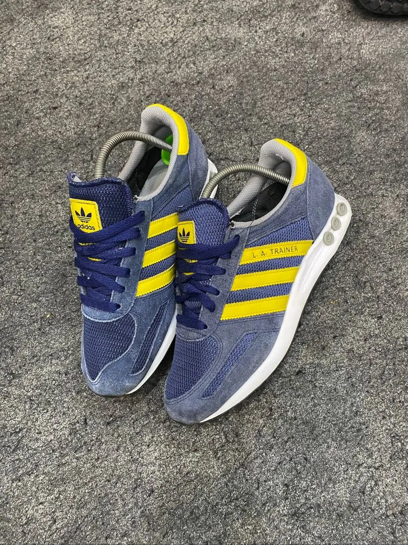 Adidas la trainer blue yellow photo 1