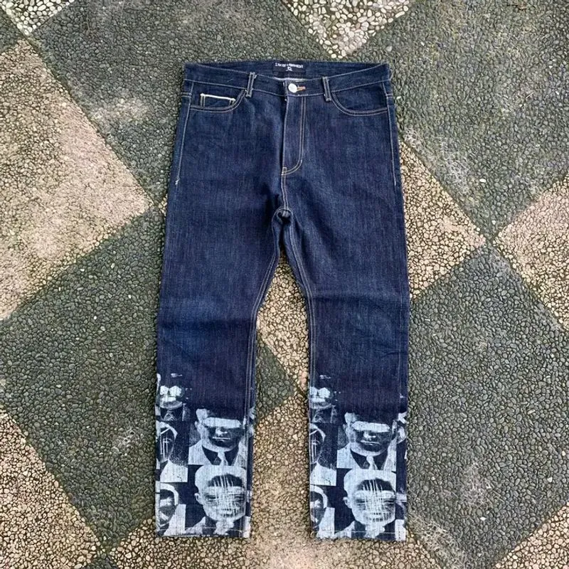 Vintage Streetwear Jeans Pria navy photo 1