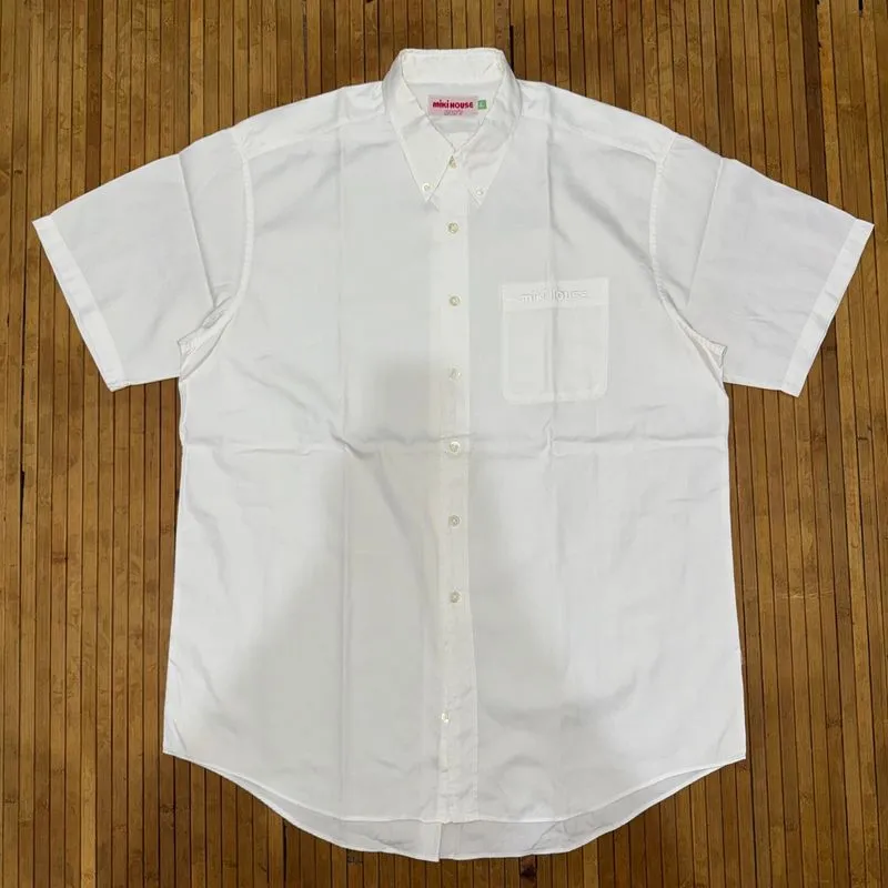 MIKI HOUSE JAPAN DISNEY BASIC WHITE EMBROIDERY LOGO SHORT SL photo 1