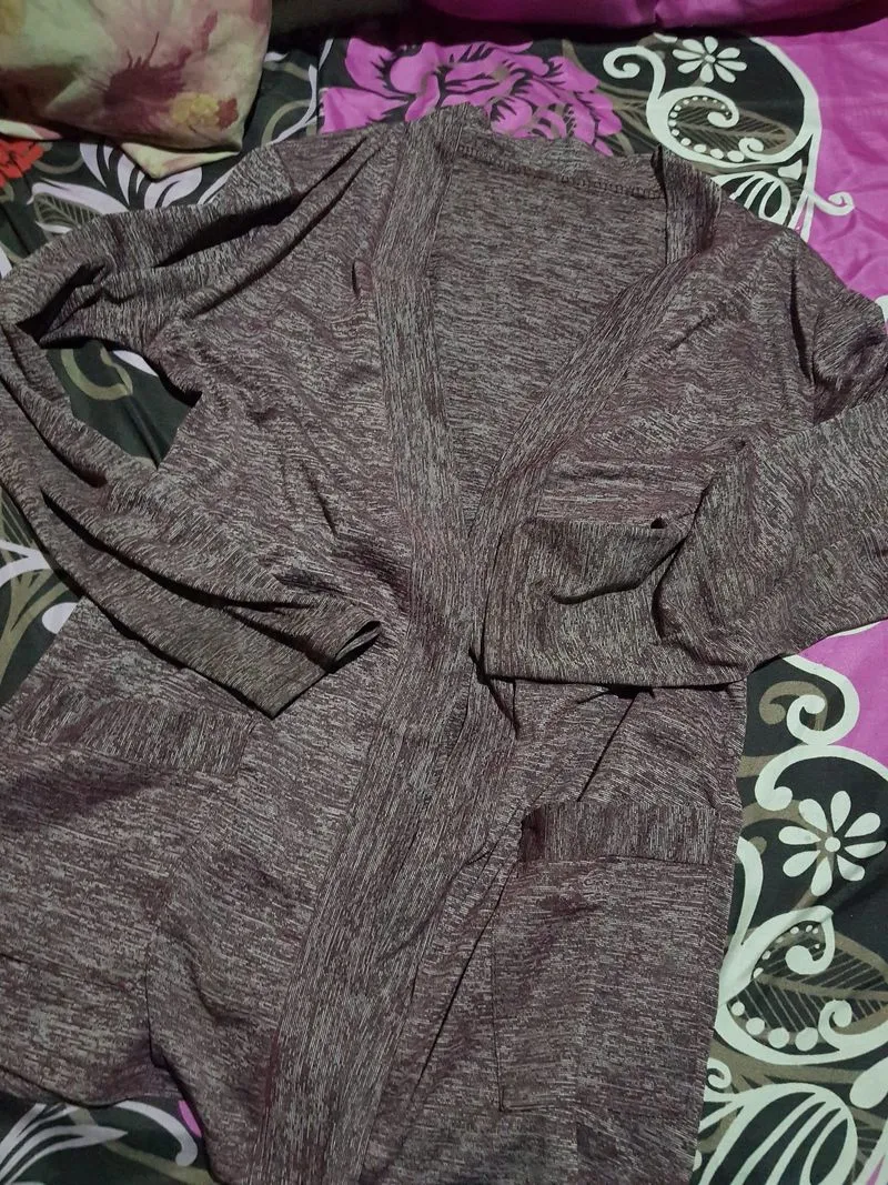 magenta cardigan photo 1