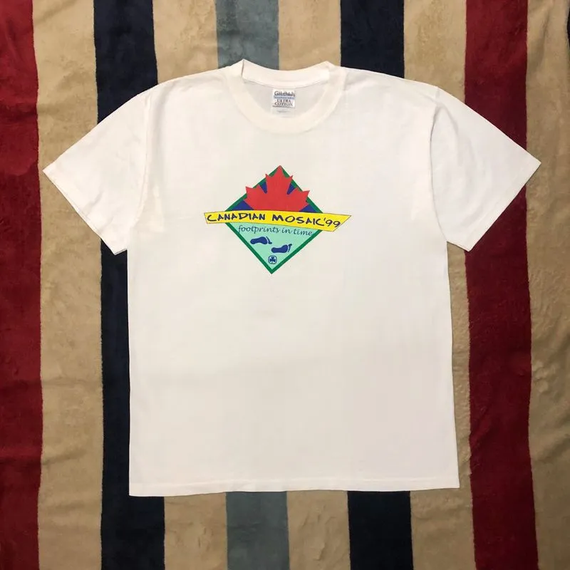 Vintage 90s CANADIAN MOSAIC T-Shirt photo 1