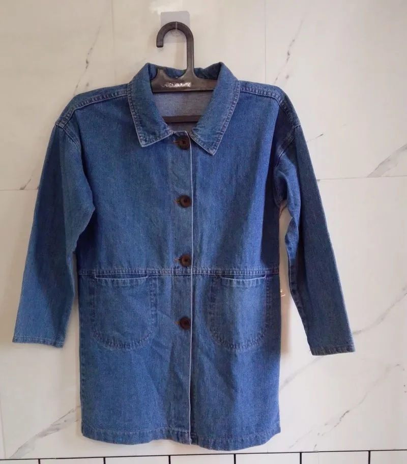 Jaket Denim cewek semi tunik  photo 1