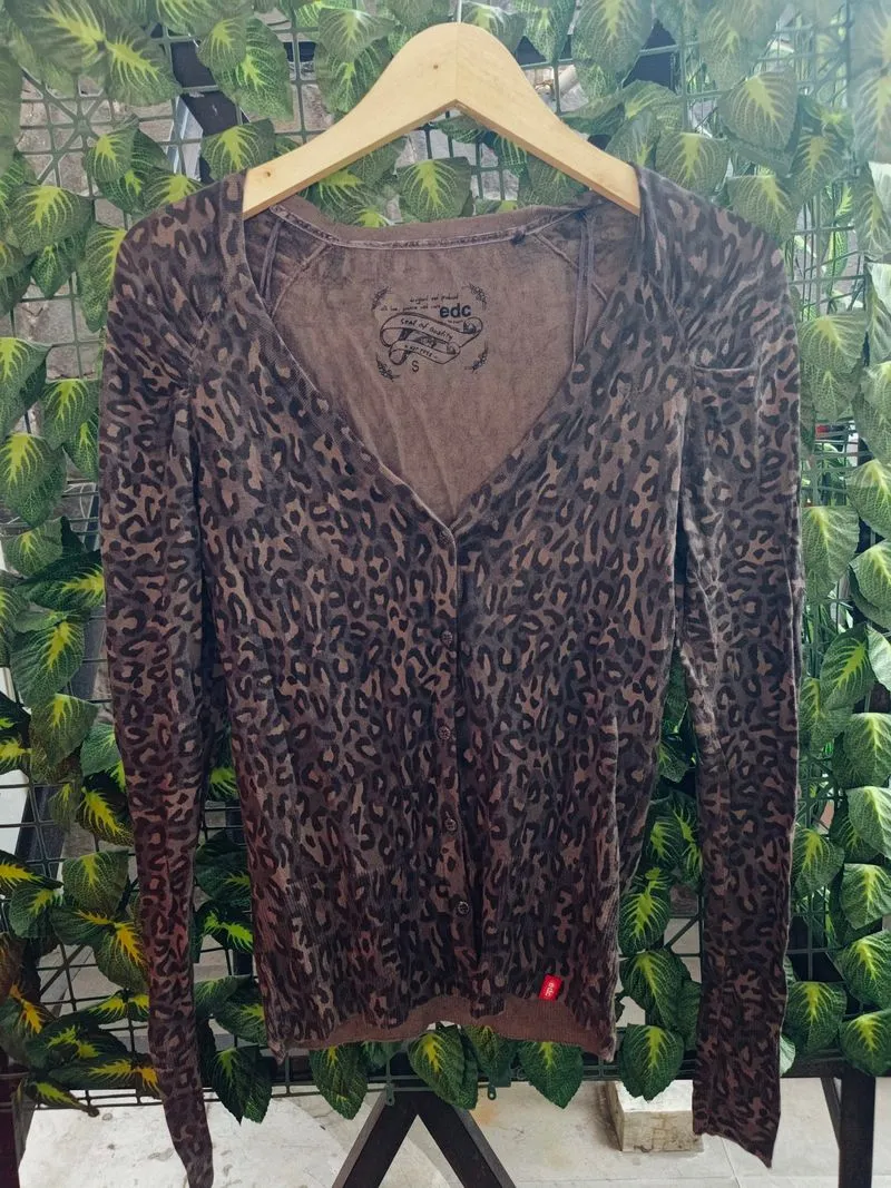 2000s leopard cardigan Vintage photo 1