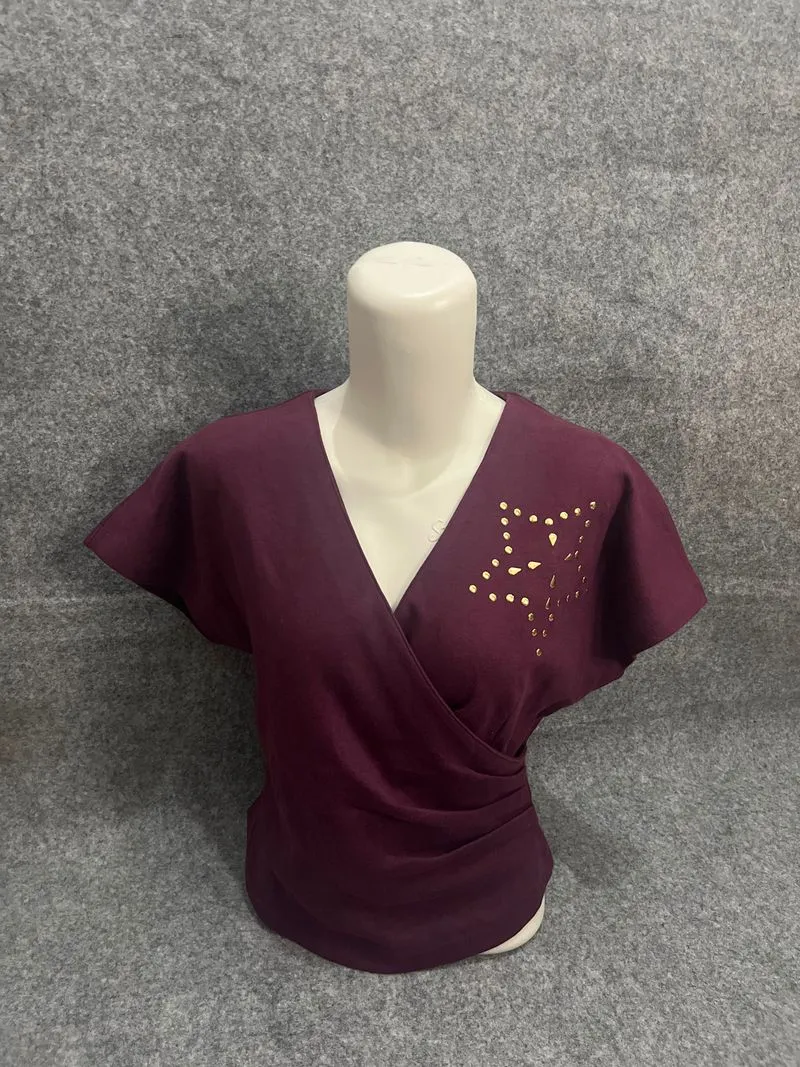 PL Atasan wanita - blouse wanita warna purple - good 1pcs photo 1