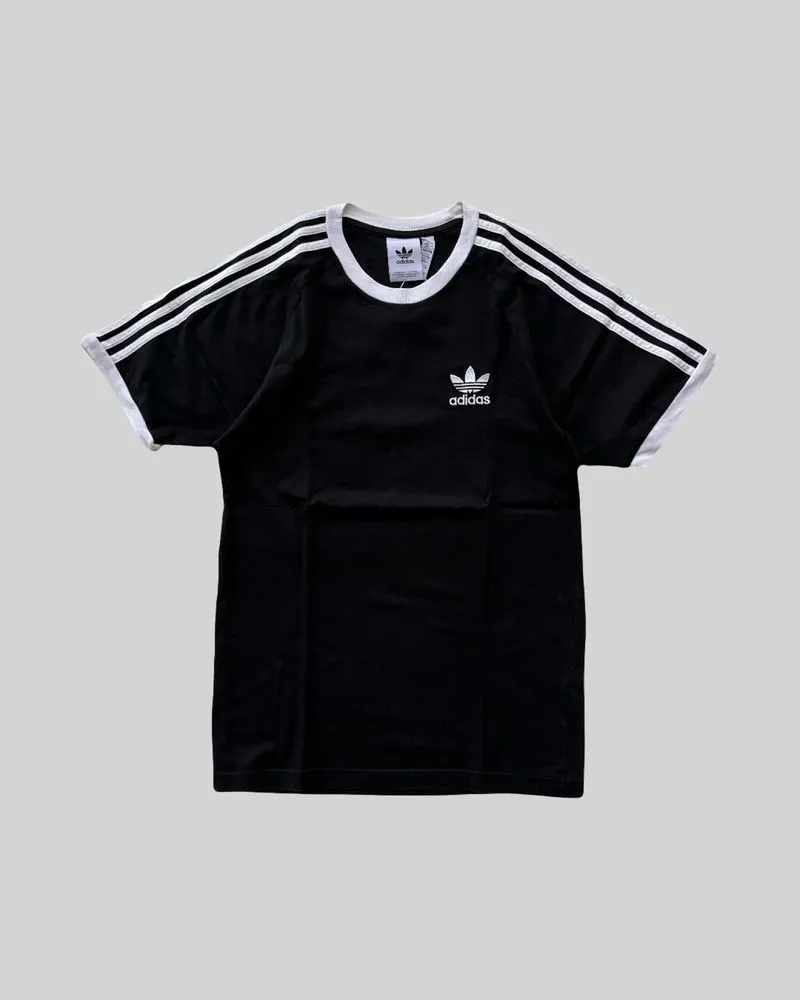 2023 ADIDAS Ringer 3 Stripes Black Tee photo 1