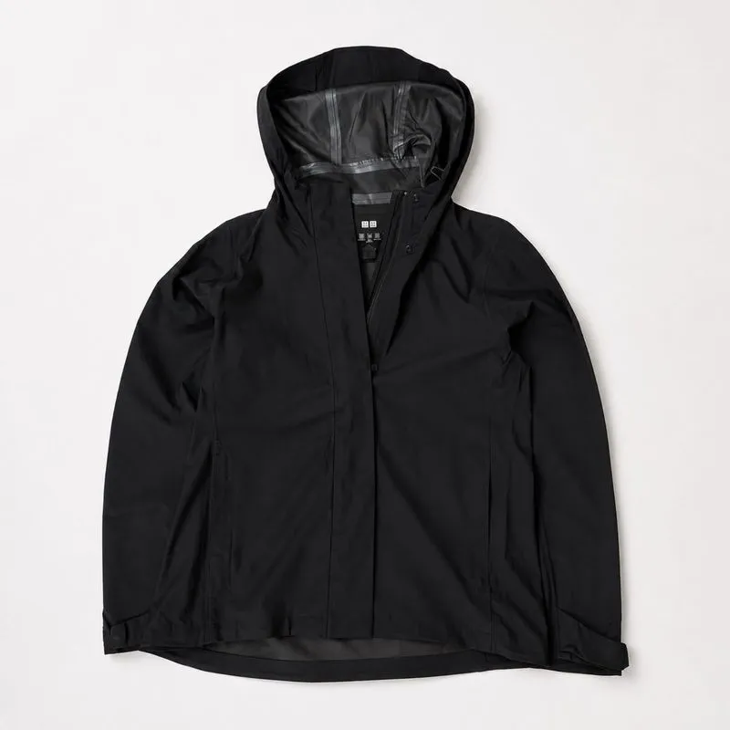 Uniqlo Blocktech Parka Black Water Repellent - Preloved photo 1