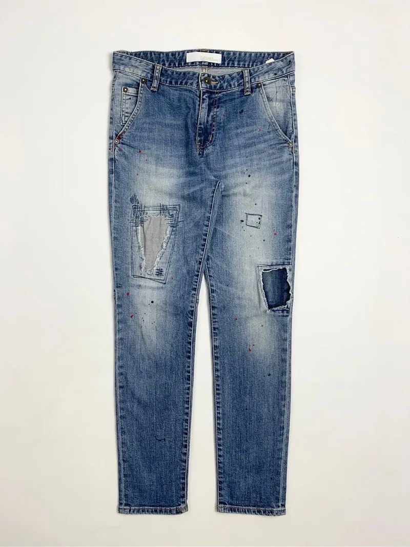 Y2k PLAC Skinny Jeans Blue Made In Turkey 00s photo 1