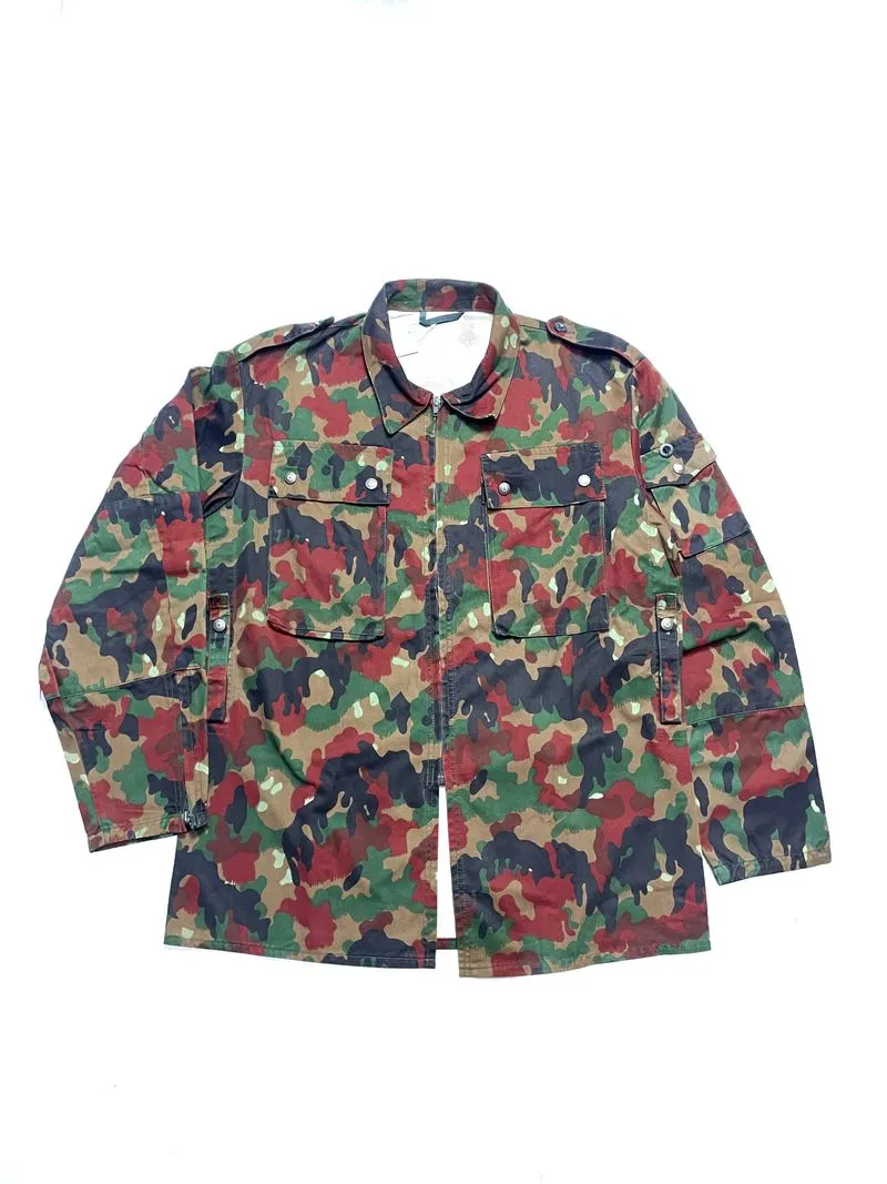 Vintage Swiss Army Field Coat Jacket M83 Alpenflage photo 1