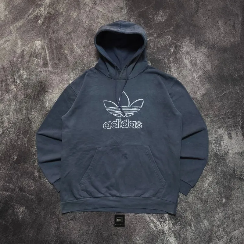 HOODIE ADIDAS TRIFOIL GREY SMOKE photo 1
