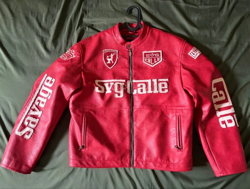 Svg x Calle USS 2025 leather jacket photo 1