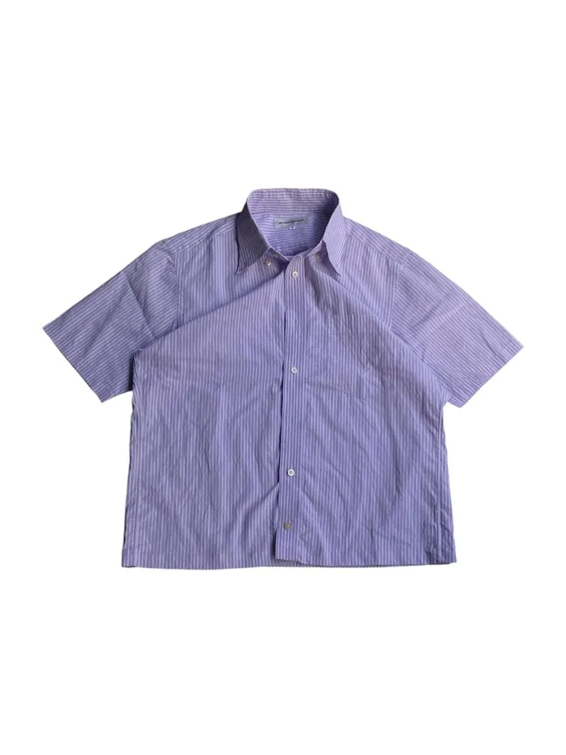 Uniqlo Crop Boxy Shirt Purple photo 1