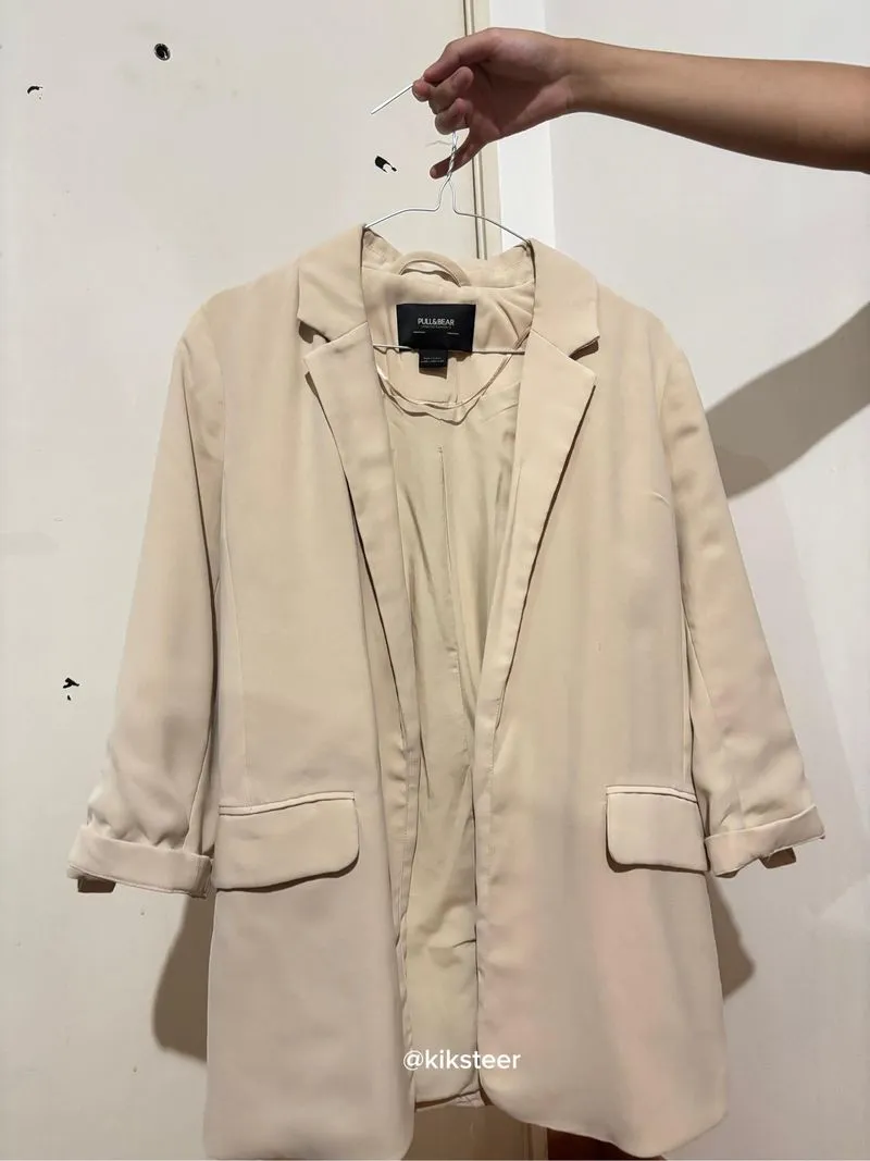 Blazer Cream Pull&Bear photo 1