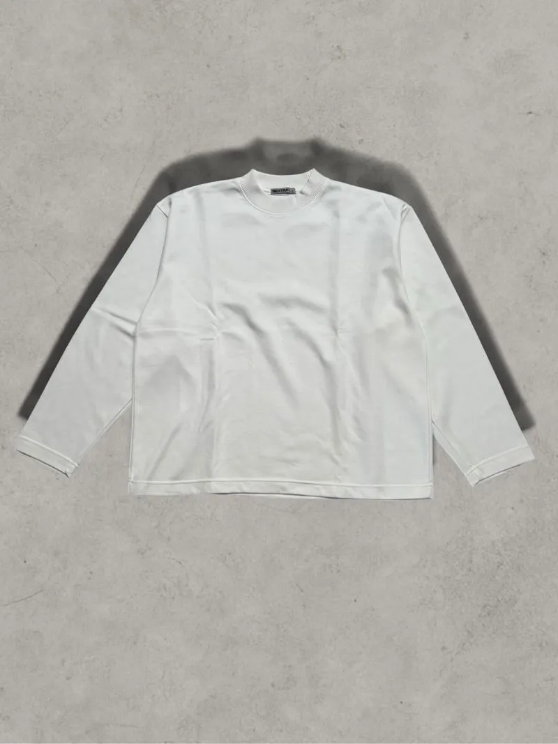 Neutral Long Slevee Boxy Tshirt  photo 1