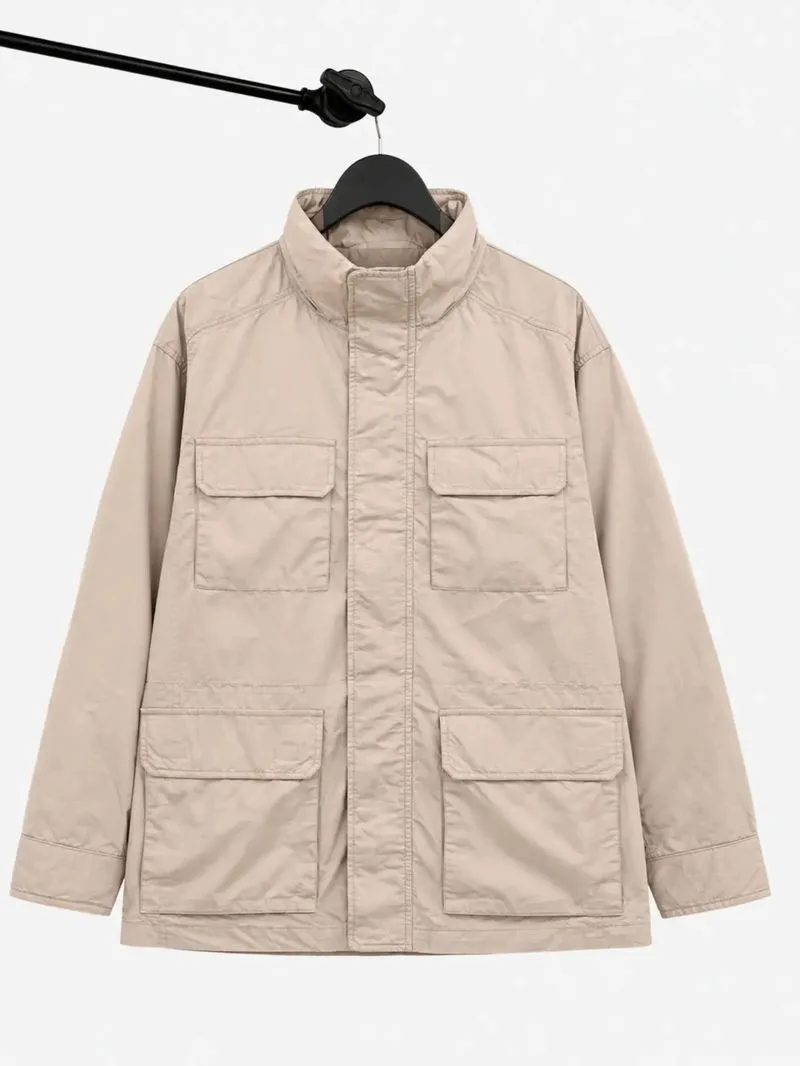 UNIQLO - Jaket Parka Water Repellent Coklat Size M photo 1