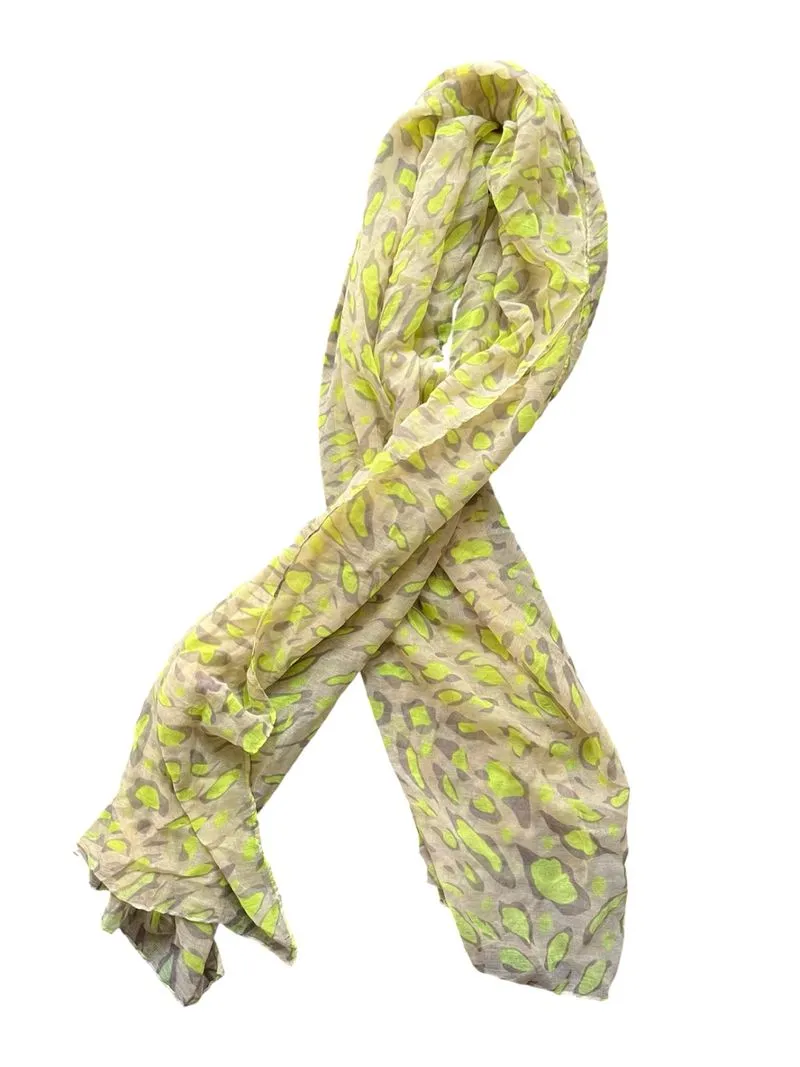 Y2K japan brand Neon Leopard Scarf vkei photo 1