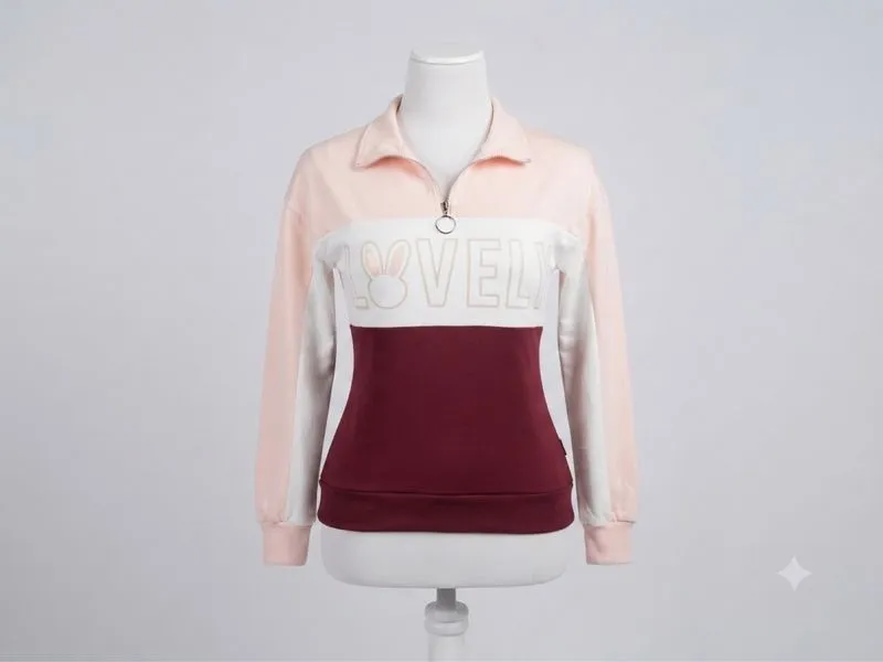 White-Pink strips sweater photo 1