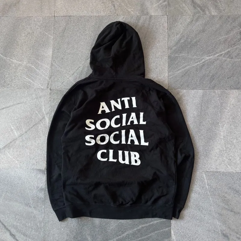 Sweater Hoodie Anti Social Social Club ASSC black USA origin photo 1