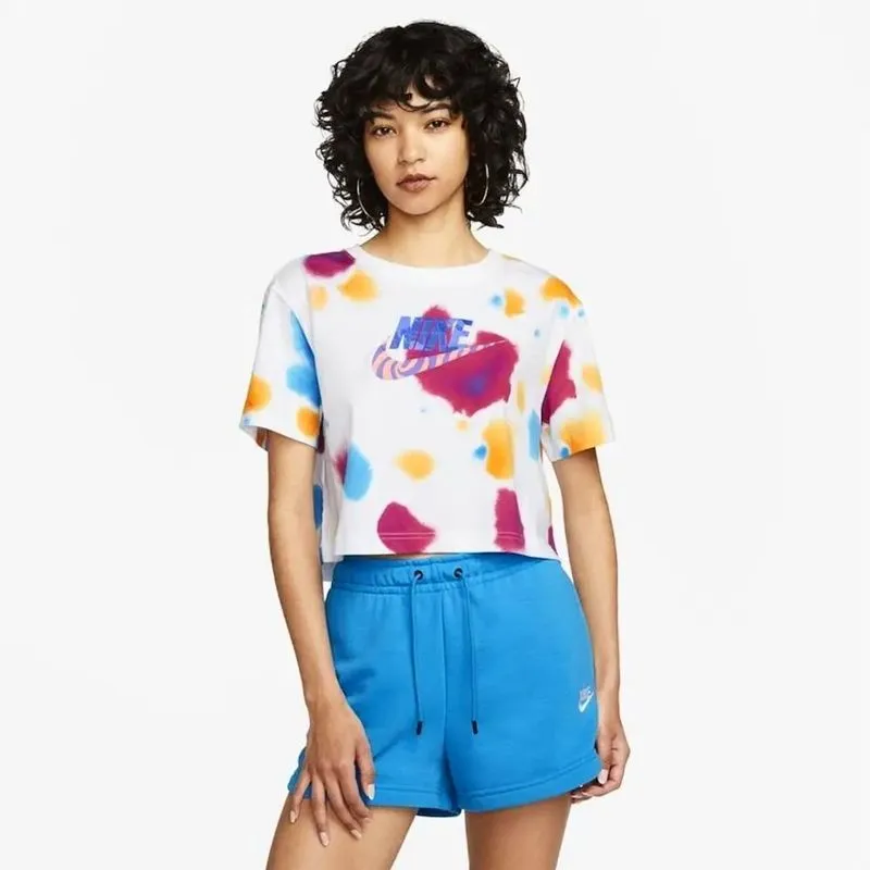 Nike Sportswear Boxy Cropped T-shirt Multicolor Splash photo 1
