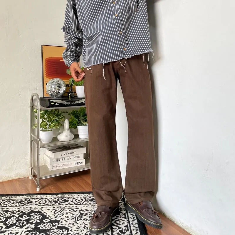 Edwin 403 brown denim Loose japan made🇯🇵 photo 1