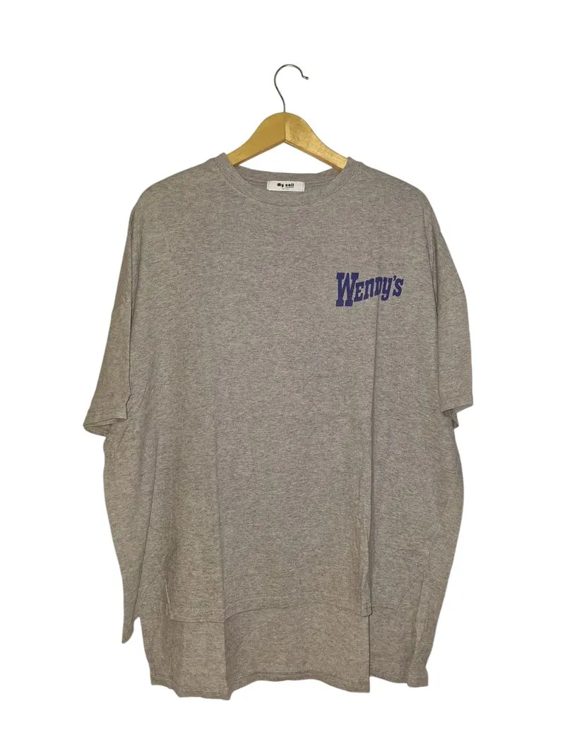 Minimalist Casual T-shirt Wanita gray photo 1