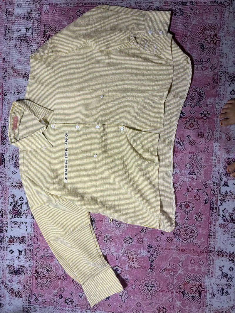 Kemeja kotak kuning bisa 2 model photo 1
