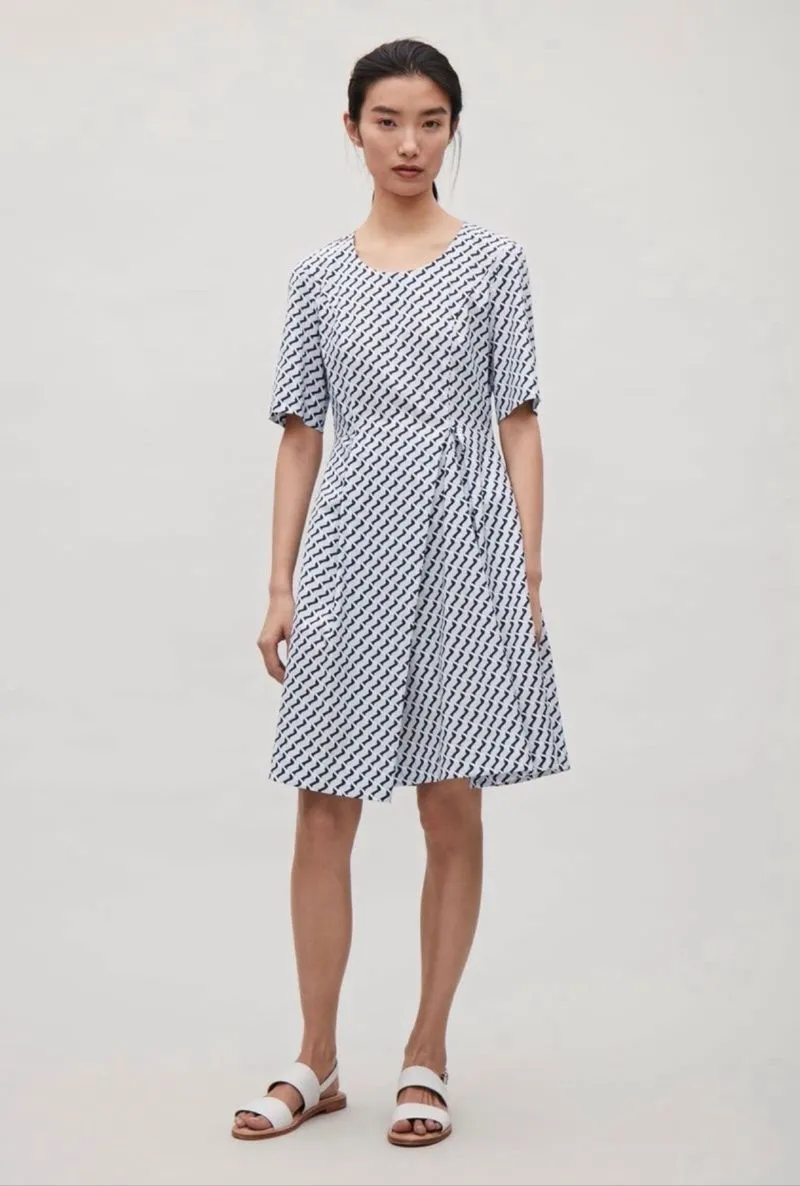 Cos Flare Printed Clean Look Dress photo 1