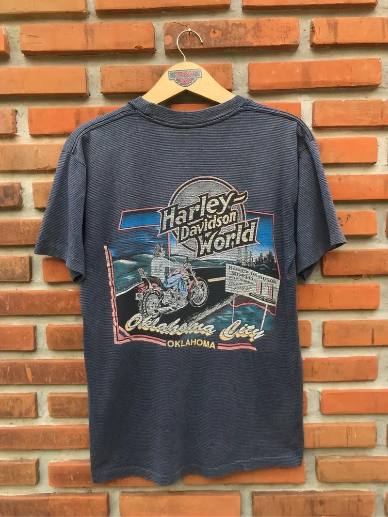 Tshirt Harley davidson Vtg Oklahoma photo 1