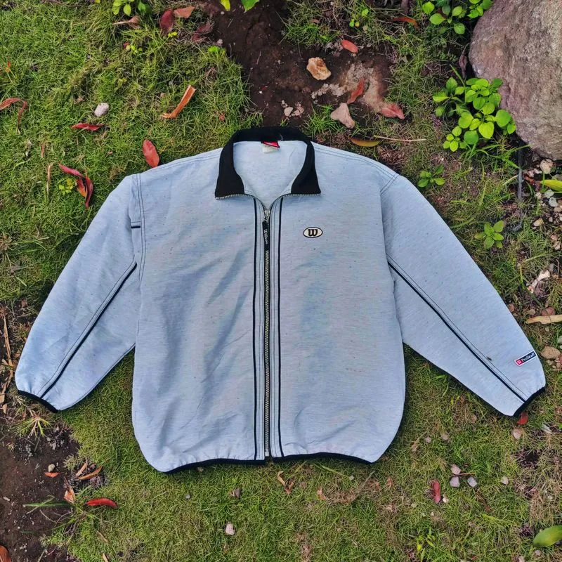 Wilson Streetwear Sportswear Windbreaker Pria black gray photo 1