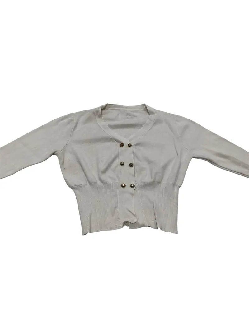 Suetercloth White Cardigan photo 1