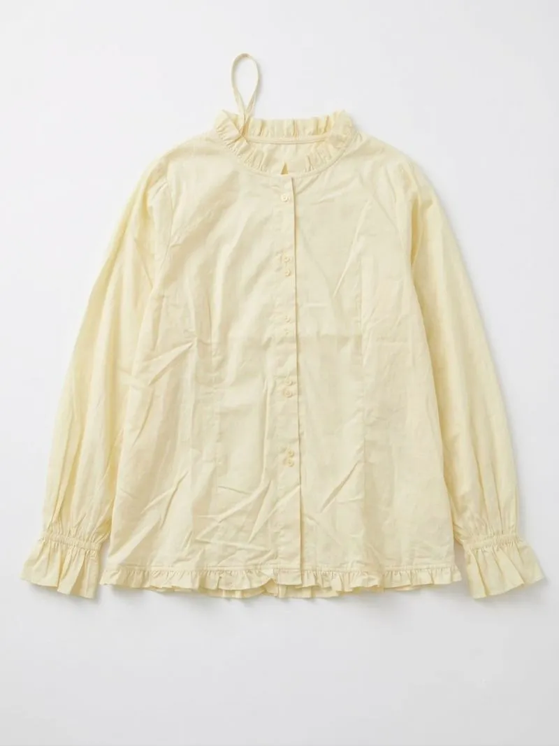 Japanese yellow cute coquette blouse photo 1