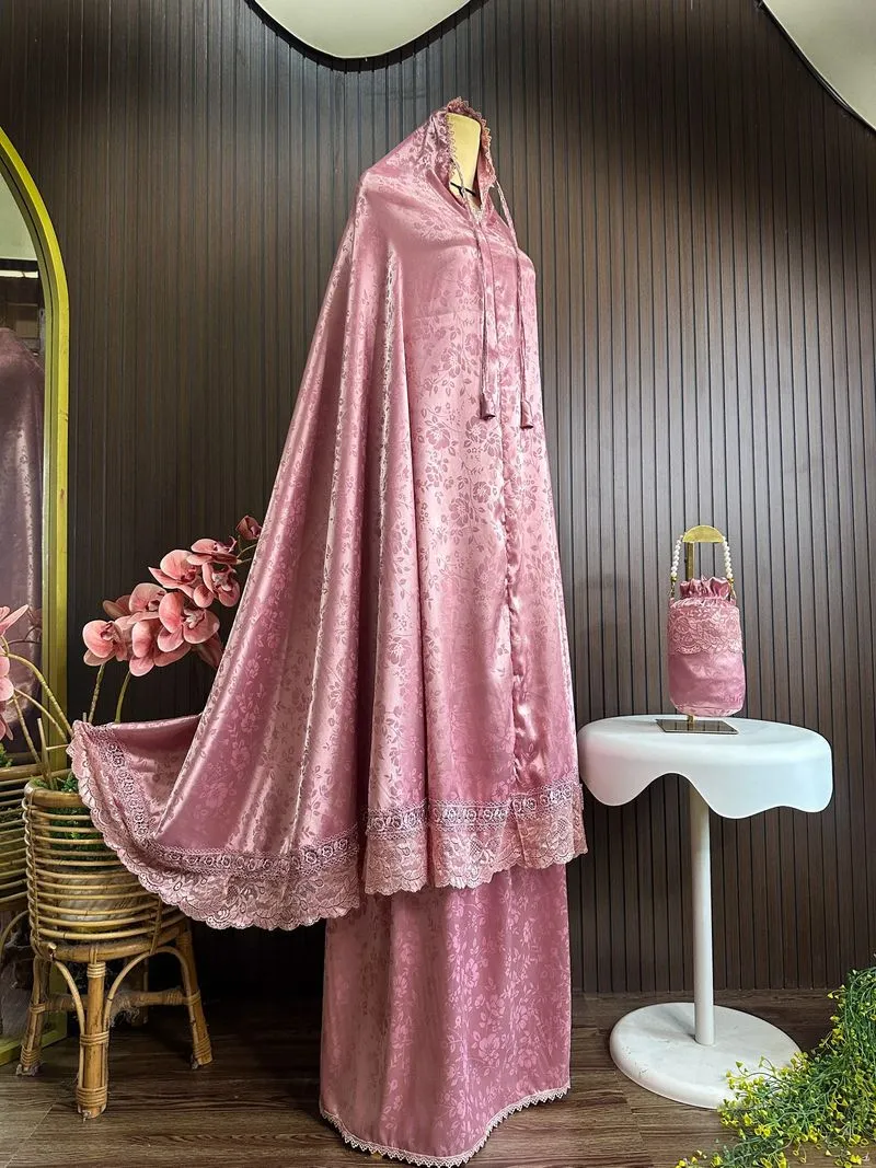 Mukena Jumbo Armany Jaguar Silk Tas Tabung photo 1