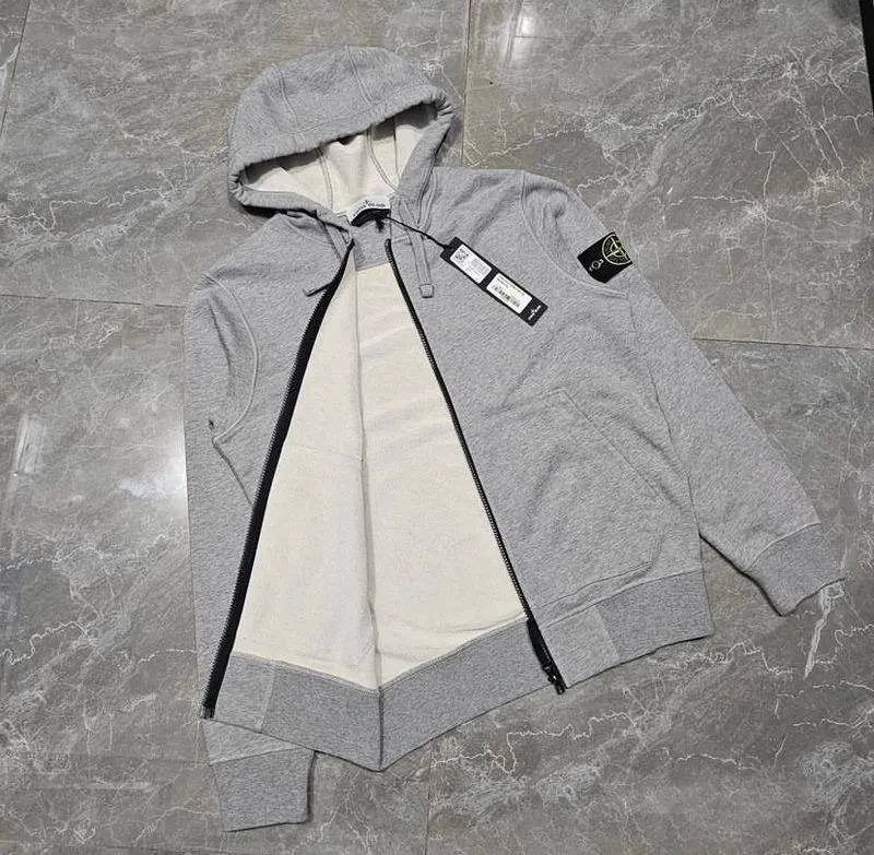 Stone Island Casual Sweatshirt Pria silver photo 1