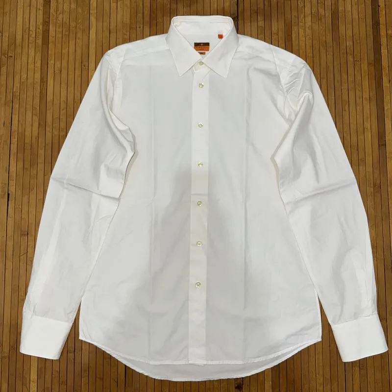 BRULI LUXURY BASIC WHITE LONG SLEEVE SHIRT photo 1