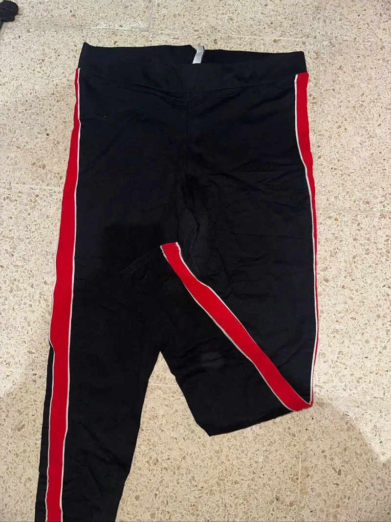 BLACK STRIPE LEGGING H&M photo 1