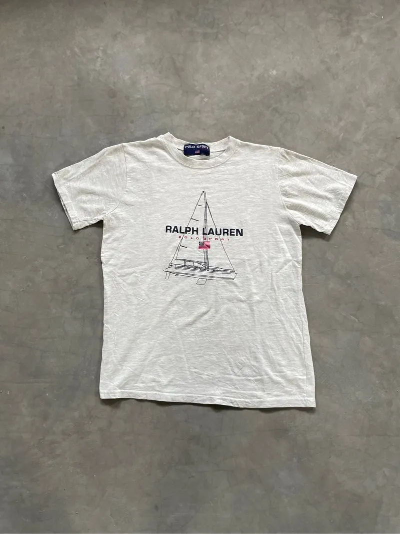 Vintage Polo Ralph Lauren Polo Sport Ship Rare Tee Shirt  photo 1