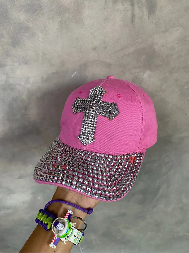 y2k Rhinestone Dad cap by Unknown photo 1