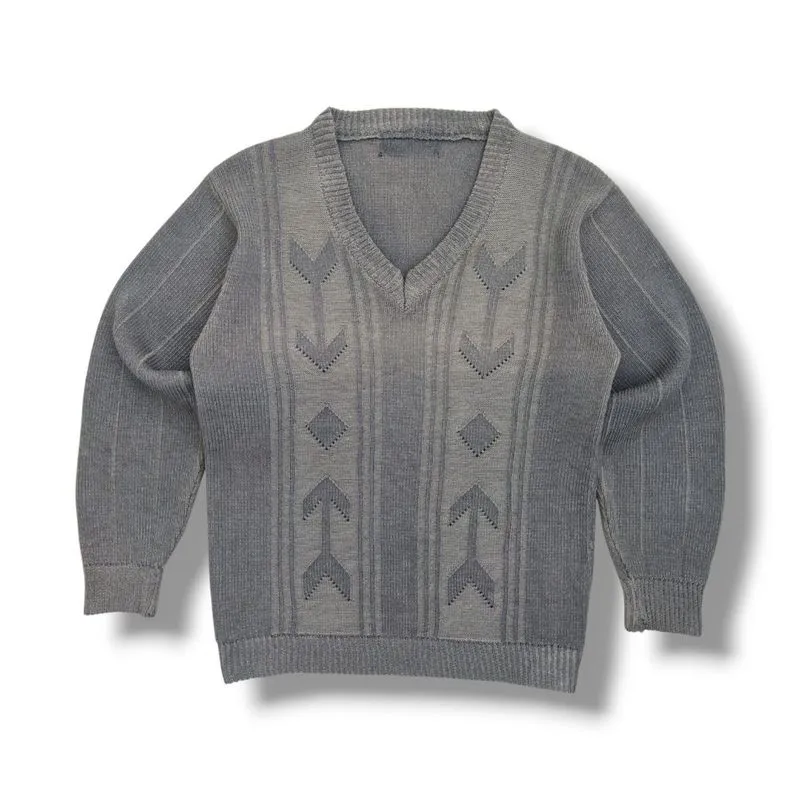 Grey Textured Knit  photo 1
