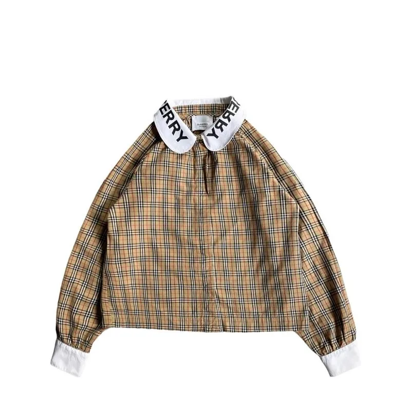Burberry Luxury Casual Kemeja Kids multicolor tan photo 1