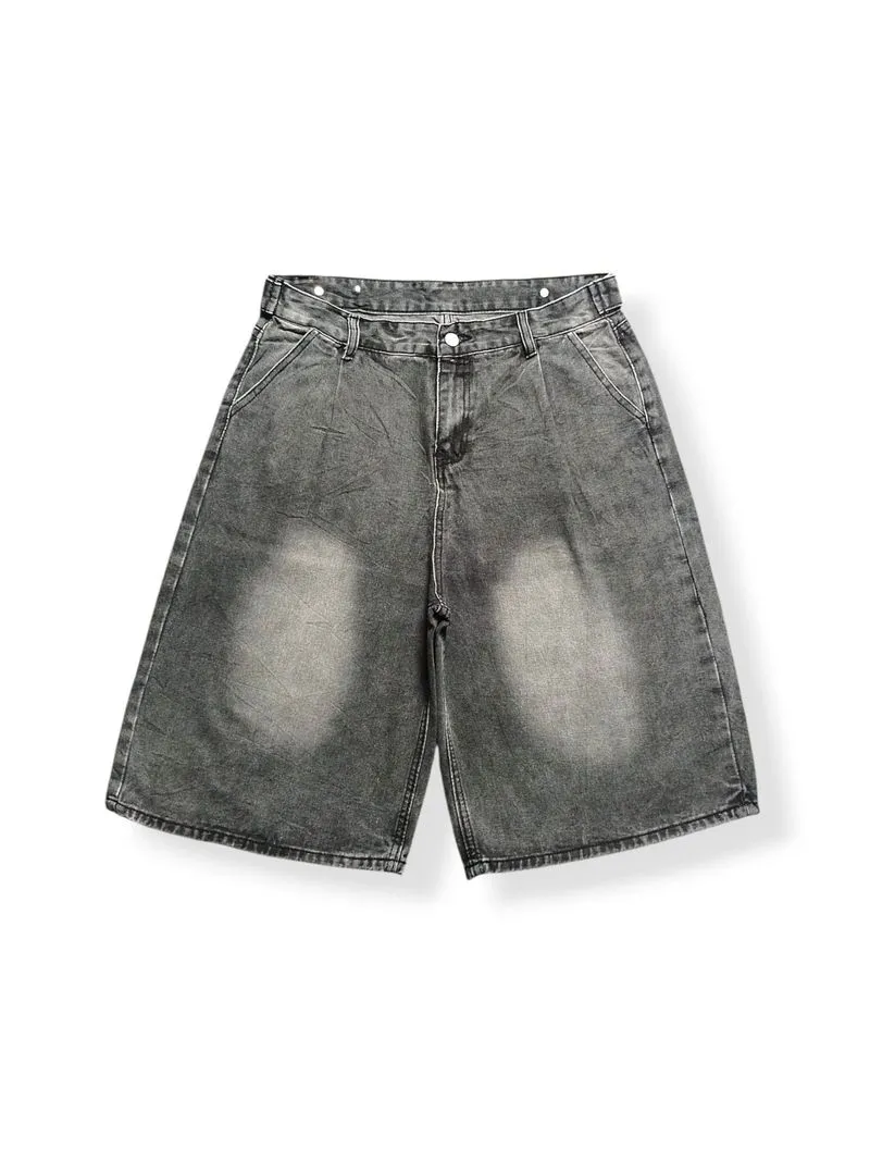 "Unbrand" Baggy Jorts Black Washed photo 1