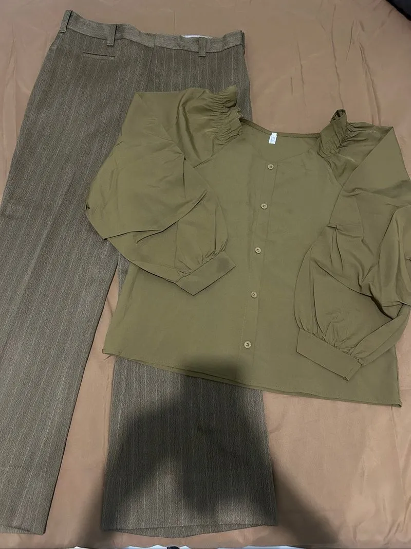 oneset cutbray blouse off soulder jumbo photo 1