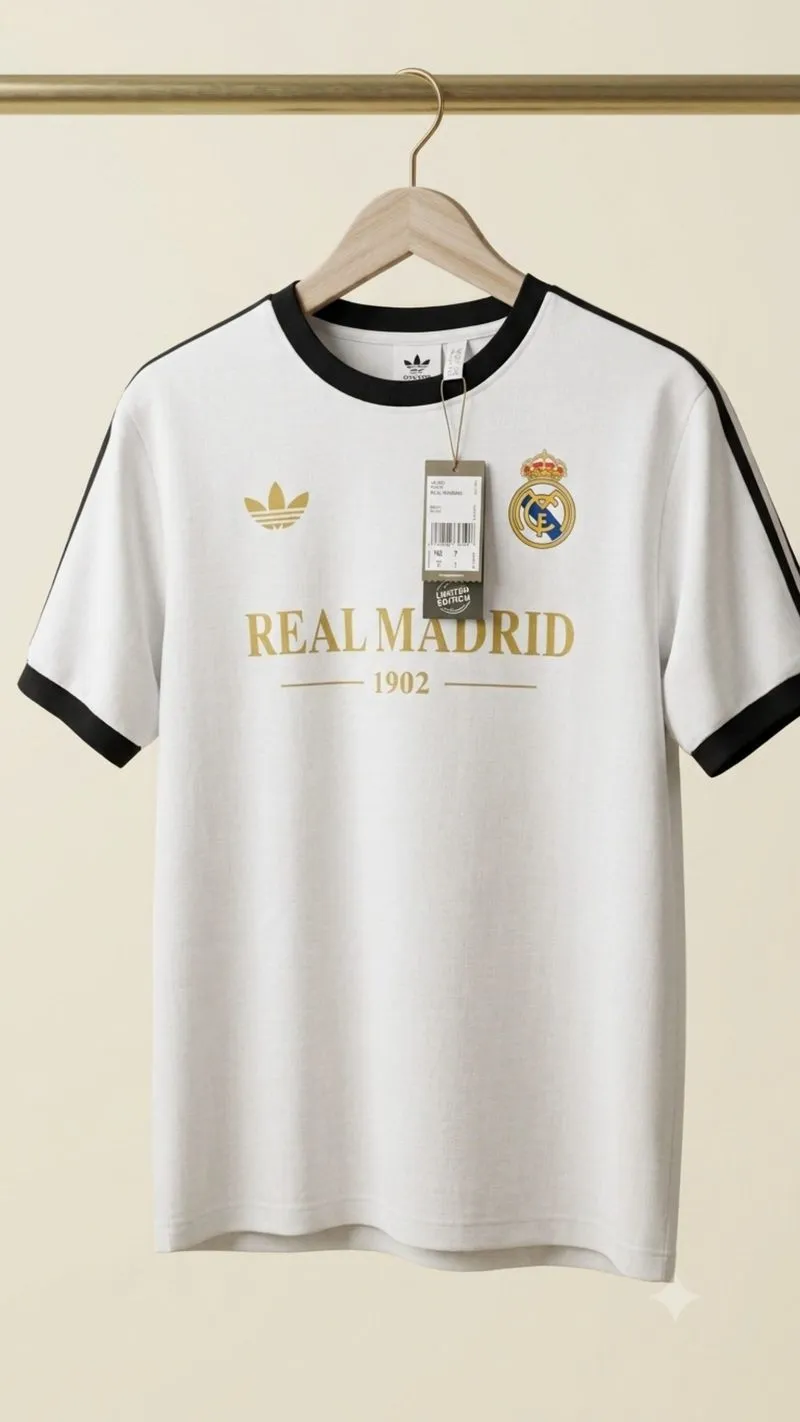 Adidas real madrid cotton 24s tebal full tag premium photo 1