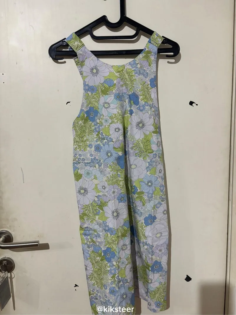 Midi Dress Floral Vintage Sleeveless photo 1