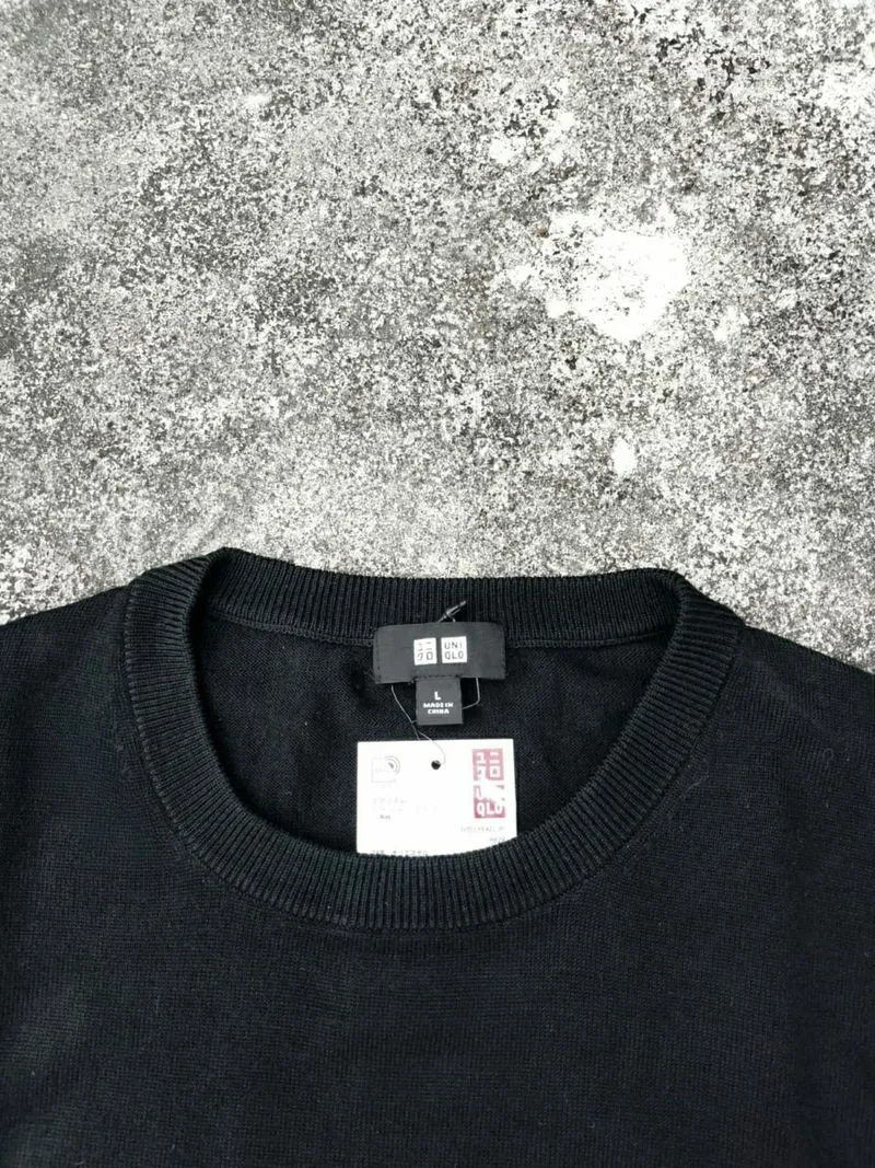 Knit Uniqlo Rajut Black  photo 1