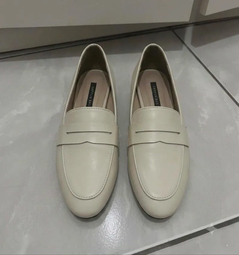 SAPPUN korea Ruderson Penny Loafers 37 ivory photo 1
