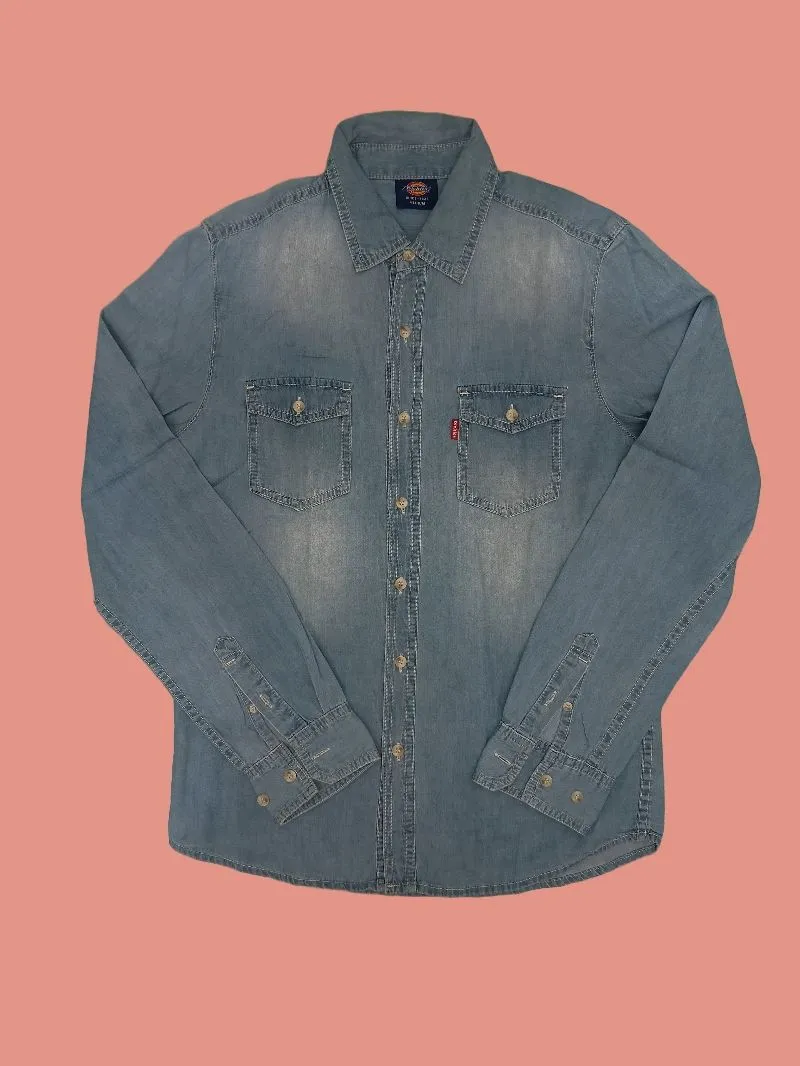 Dickies Vintage Casual Casual shirt Pria navy blue photo 1
