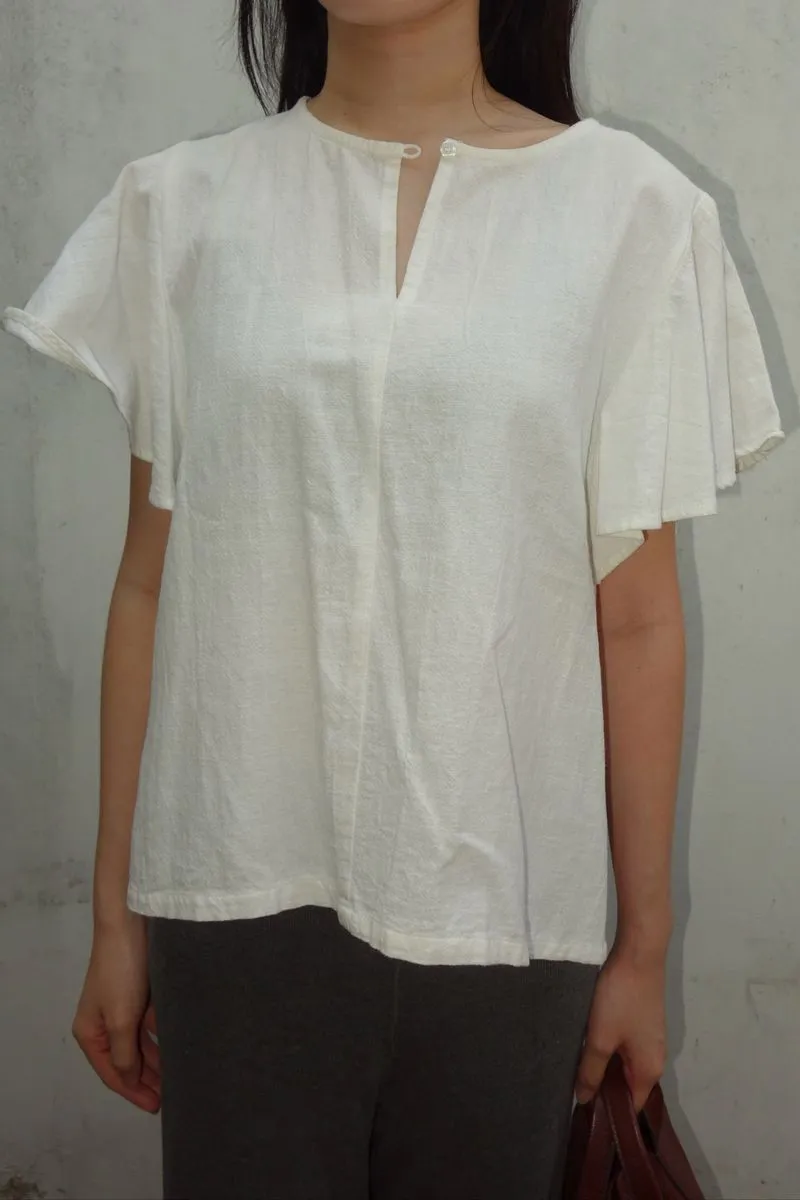Atasan putih linen Beatrice Clothing photo 1