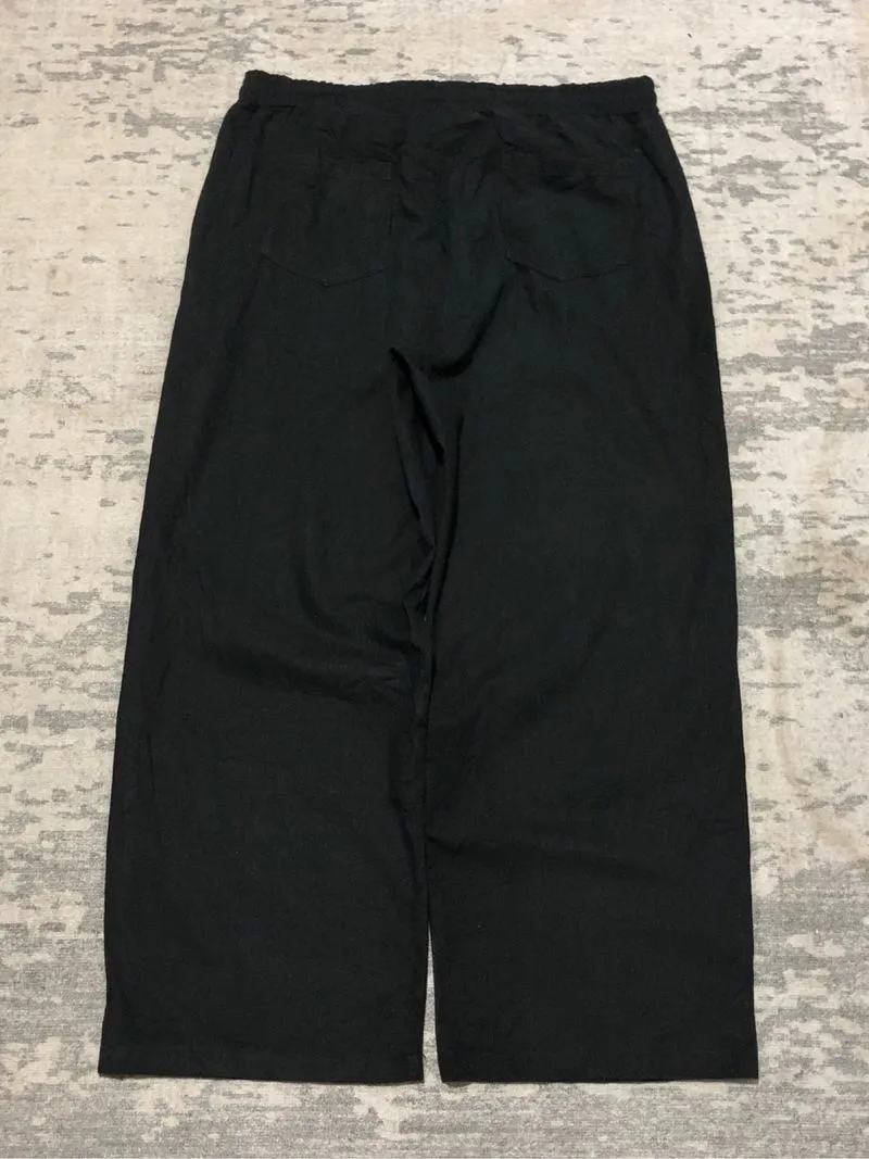 Lafudge Store Two Tuck Baggy Pants Black photo 1