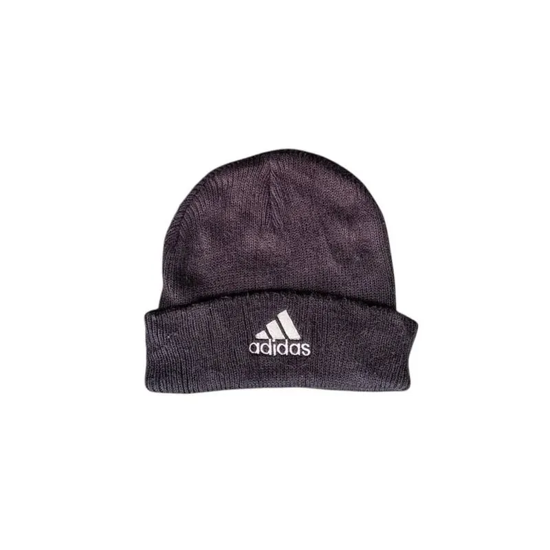 ADIDAS - Topi Kupluk Beanie Rajut Unisex Hitam  photo 1