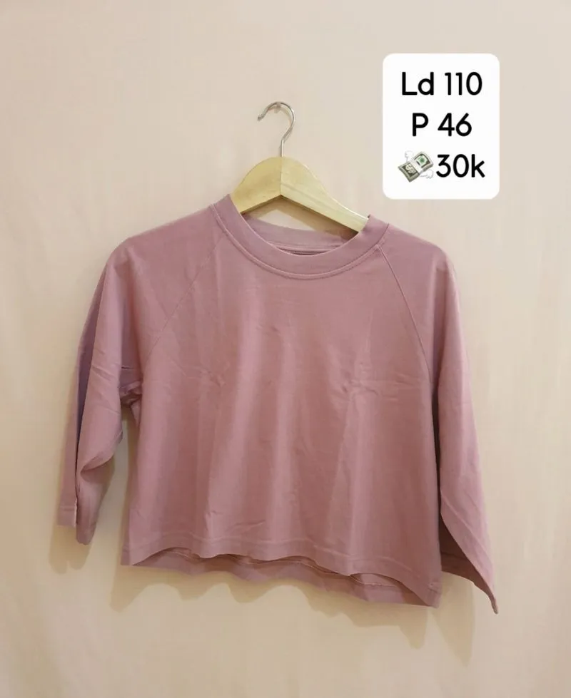 Atasan crop polos photo 1