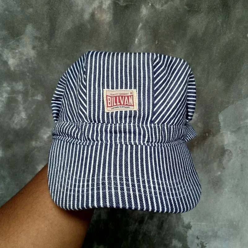 Vintage Hat Pria white navy photo 1